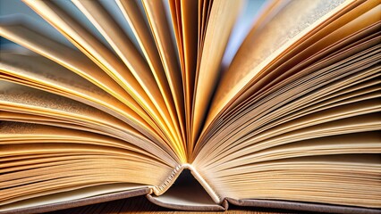 Close up of pages in a book for a background pattern , literature, education, reading, knowledge, texture, paper, close-up