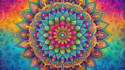 Colorful And Intricate Mandala Design