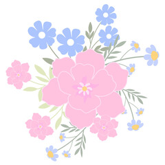 coquette pink and purple Floral Groupings