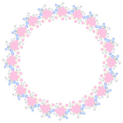 coquette Pink Flower Frame