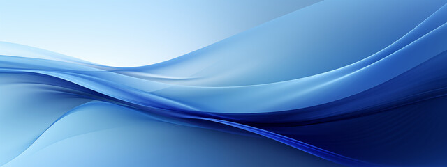 Fototapeta premium Fluid Blue Gradient Waves Background