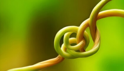 A close-up of twisting vines, inspired by an abstract painting.