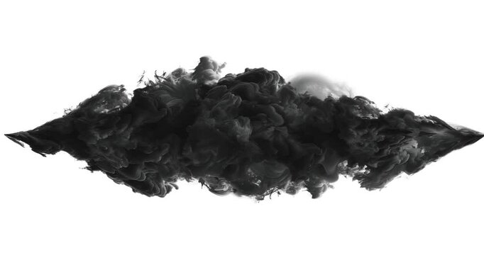  Smoke flow looping effect on white overlay background. Motion content for your design.