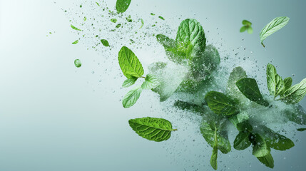 Fresh mint Burst of freshness