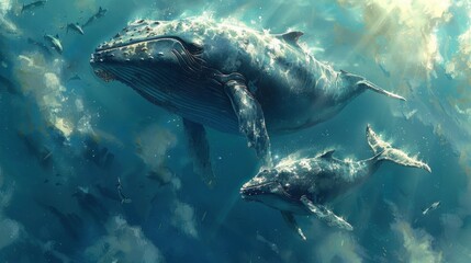 Fototapeta premium Whale