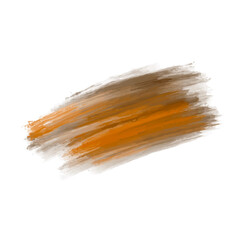 Fototapeta premium yellow and brown decorative watercolor brush stroke design