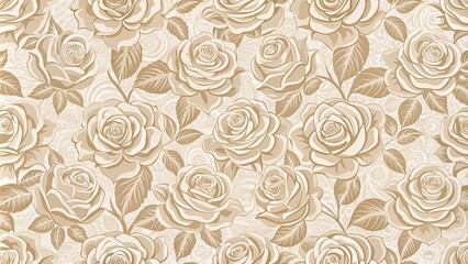 Beige roses seamless pattern perfect for fabric or wallpaper design, beige, roses, floral, seamless, pattern, background