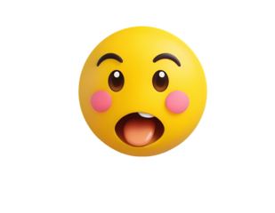 Funny emoticons faces with facial expressions.