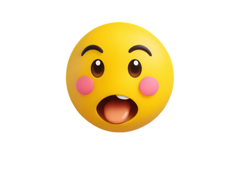 Funny emoticons faces with facial expressions.