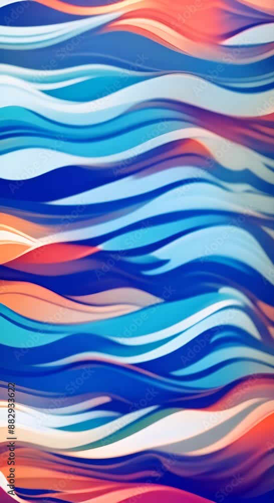 Poster ocean sea waves animation background effect waves cartoon abstract background animation good for int