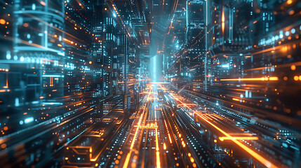 Obraz premium technology banner