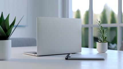 Fototapeta premium The modern home office setup. 