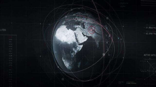 The new secret spy detecting system was finally released. A final test run has been made. The aim was to find a lost helicopter has been achieved. Modern computer user interface.