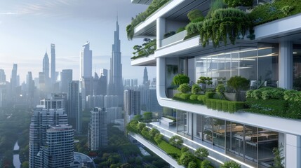 Obraz premium The future of spatial architecture. 