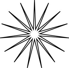 Set of star shapes. Design decoration