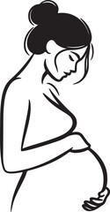 Pregnant Woman Silhouette