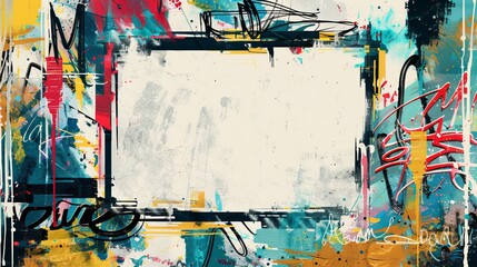 Graffiti style invitation template