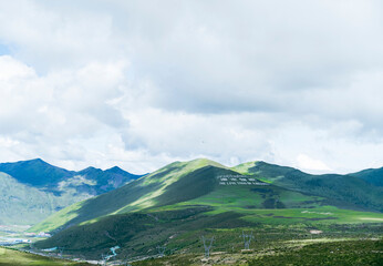 Fototapeta premium mountains and clouds