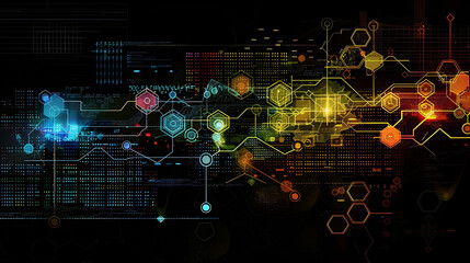 Obraz premium technology background