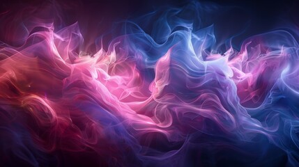 Fototapeta premium red blue smoke black background 