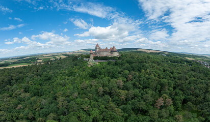 Fototapeta premium castle in the mountains Kreuzenstein Castle Austria