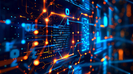 Obraz premium technology background