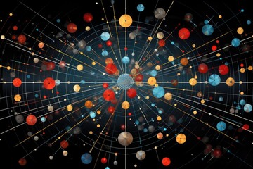 A Higgs boson-inspired background symbolizing particle physics