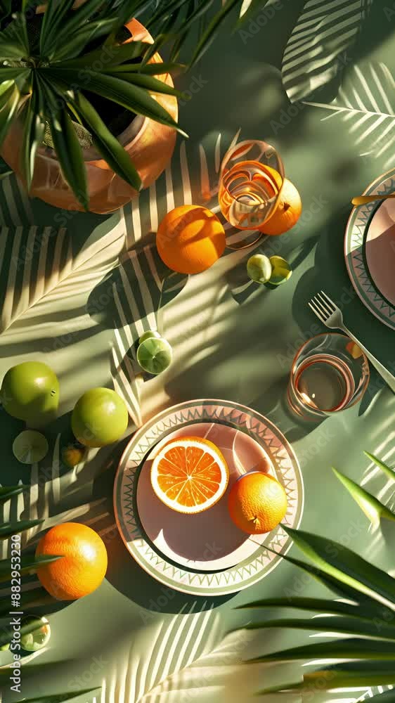 Poster embrace the trend of mixed patterns with these table mats featuring a combination of geometric desig