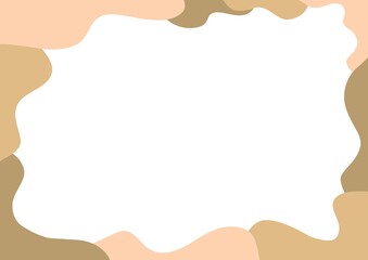 Brown gradient wave pattern background