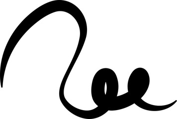 Bold curved lines. Elements for decoration