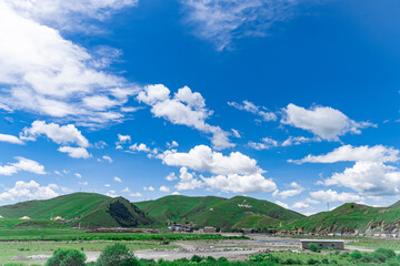 landscape with sky and clouds