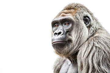 Close-up Portrait of a Silverback Gorilla