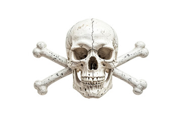 Human Skull with Crossed Bones