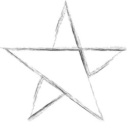 Star shapes grunge style. Design element