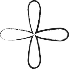 Star shapes grunge style. Design element