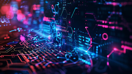 Fototapeta premium technology background