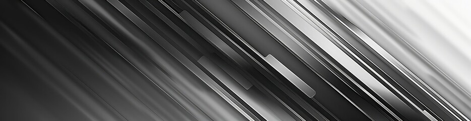 Dark Gray Silver Metallic Slanted 3D Rectangular Prisms