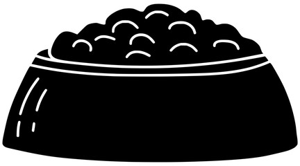 cat illustration dog silhouette equipment logo animal icon food outline pet bowl care puppy meal snack dry feed dish shape eat kitten healthy for vector graphic background