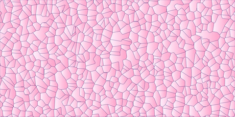 Abstract broken glass quartz geometric retro tiles pattern voronoi diagram.