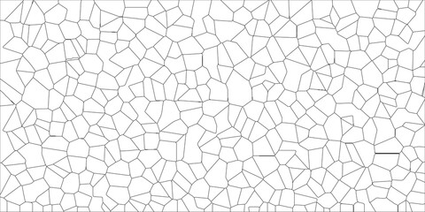 Abstract broken glass quartz geometric retro tiles pattern voronoi diagram.