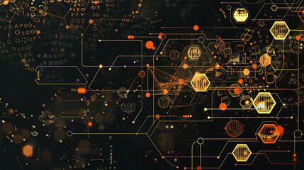 Fototapeta premium technology background