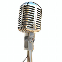 Fototapeta premium microphone isolated on white