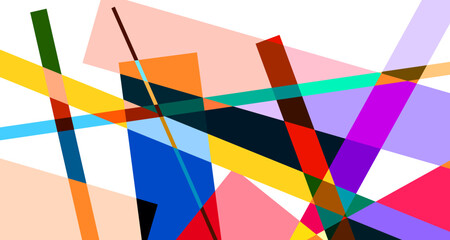 Abstract colorful geometric psychedelic background for summer