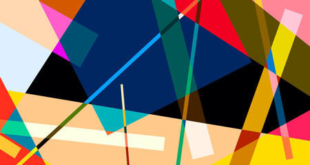 Abstract colorful geometric psychedelic background for summer