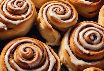 Fototapeta premium Freshly Baked Cinnamon Rolls