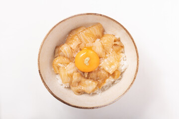 カレイ　えんがわ漬け丼