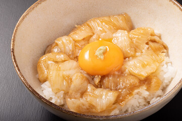 カレイ　えんがわ漬け丼