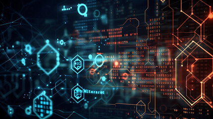 Fototapeta premium technology background