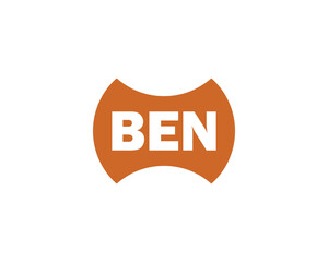 BEN logo design vector template. BEN logo design.