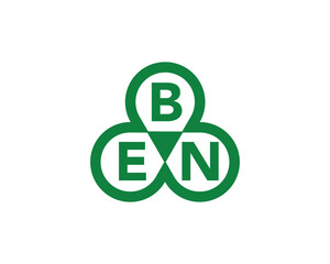 BEN logo design vector template. BEN logo design.